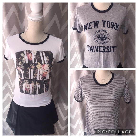 PacSun Tops - Teen Girl SOFT Ringer Tees T-Shirts Lounge Wear